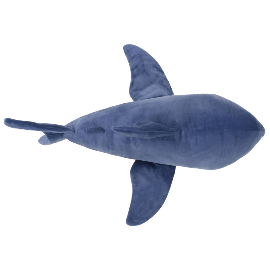 vidaXL fehér cápa kék-fehér színű plüssjáték