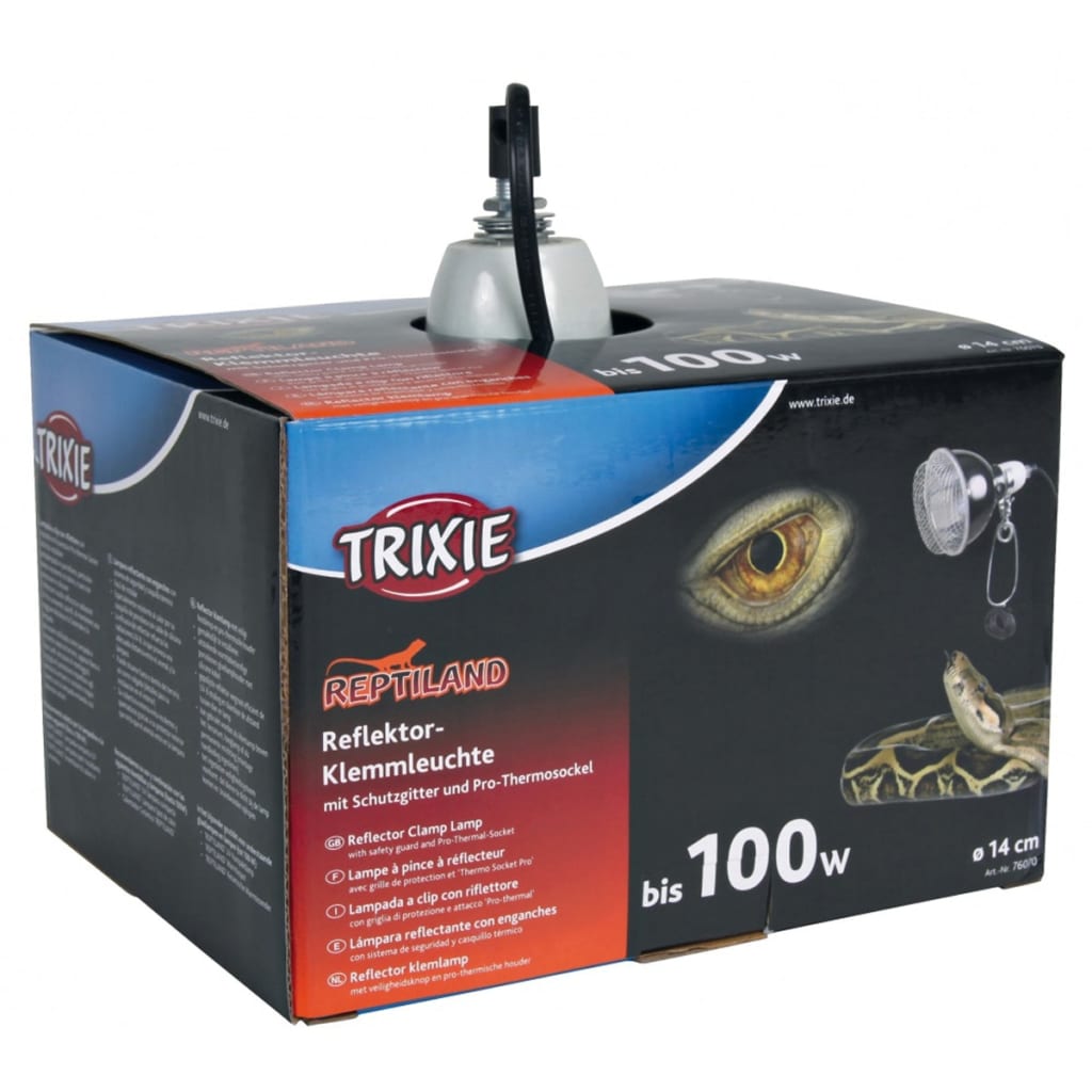 TRIXIE 76070 14x17 cm 100 wattos terrárium lámpa csíptetővel