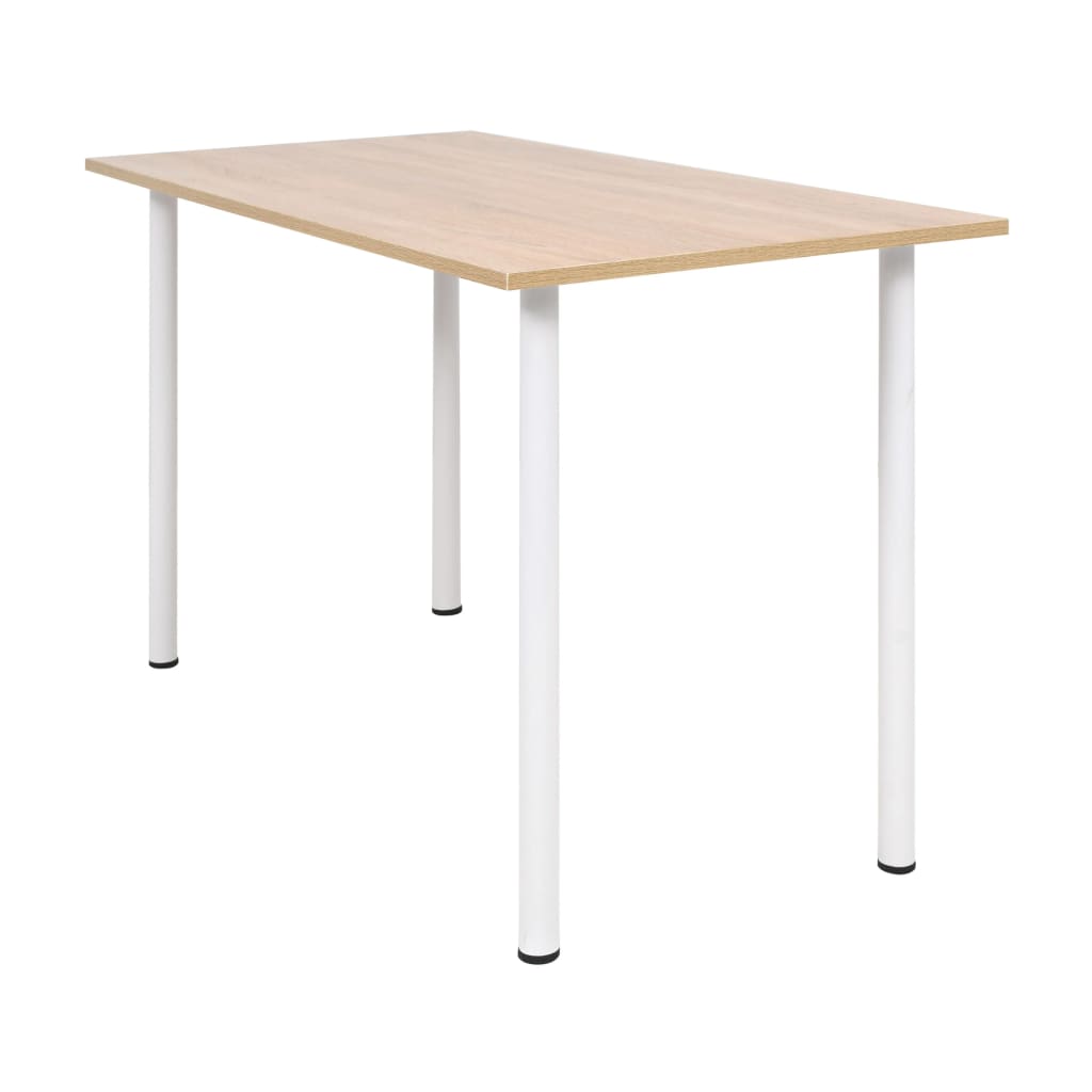 vidaXL tölgyfa/fehér színű étkezőasztal 120 x 60 x 73 cm