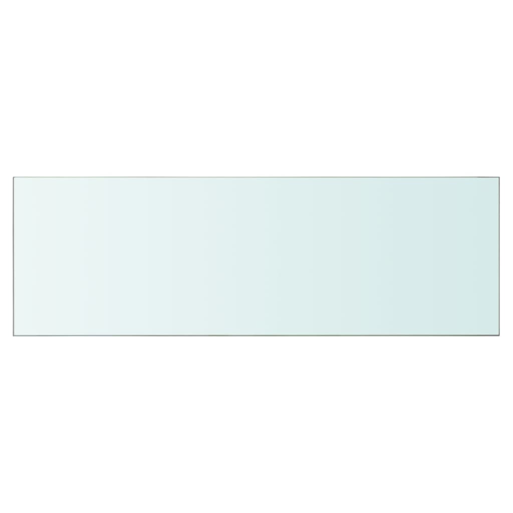 vidaXL 90x30 cm átlátszó panel üvegpolc