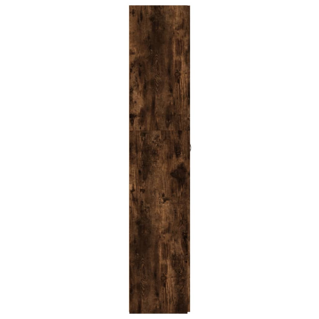 vidaXL füstös tölgyszínű szerelt fa cipősszekrény 80x35,5x180 cm
