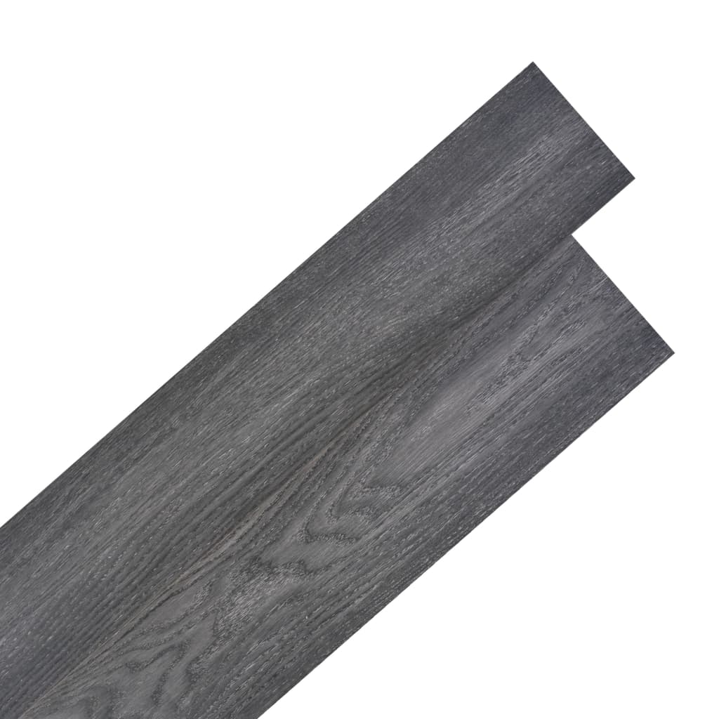 vidaXL fekete/fehér 2 mm-es öntapadó PVC padló burkolólap 5,02 m²