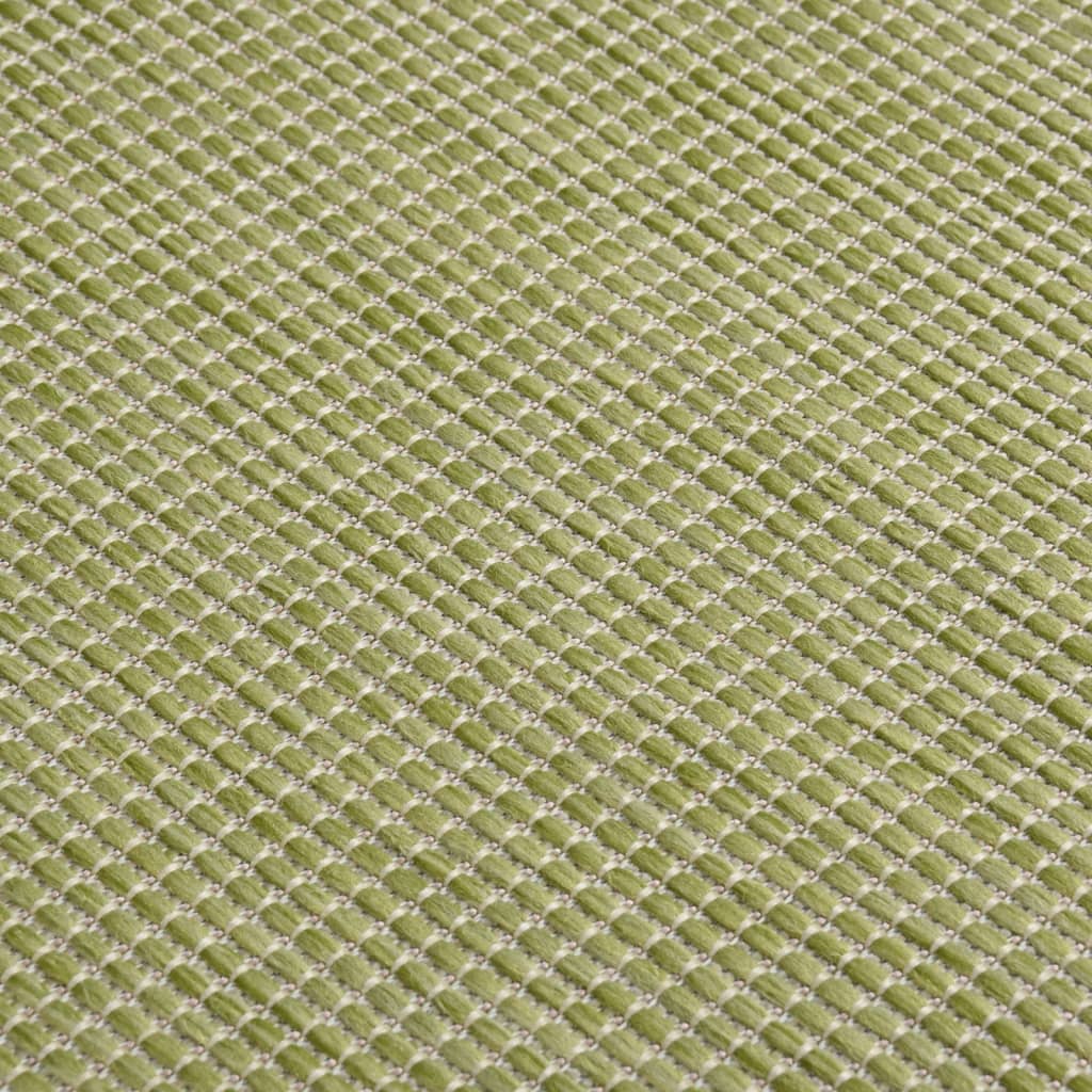 vidaXL zöld lapos szövésű kültéri szőnyeg 80 x 150 cm