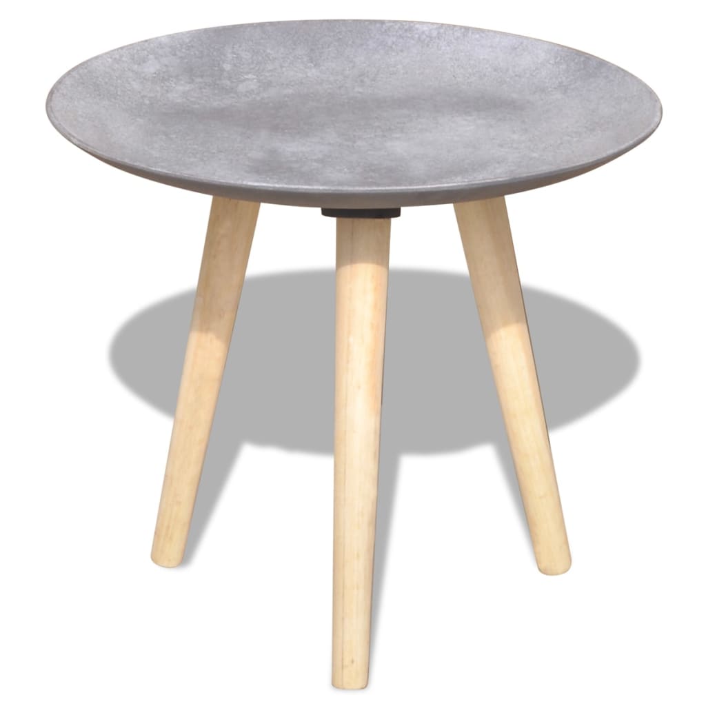 vidaXL 55 cm 44 cm kétrészes kisasztal/dohányzóasztal szett beton szürke