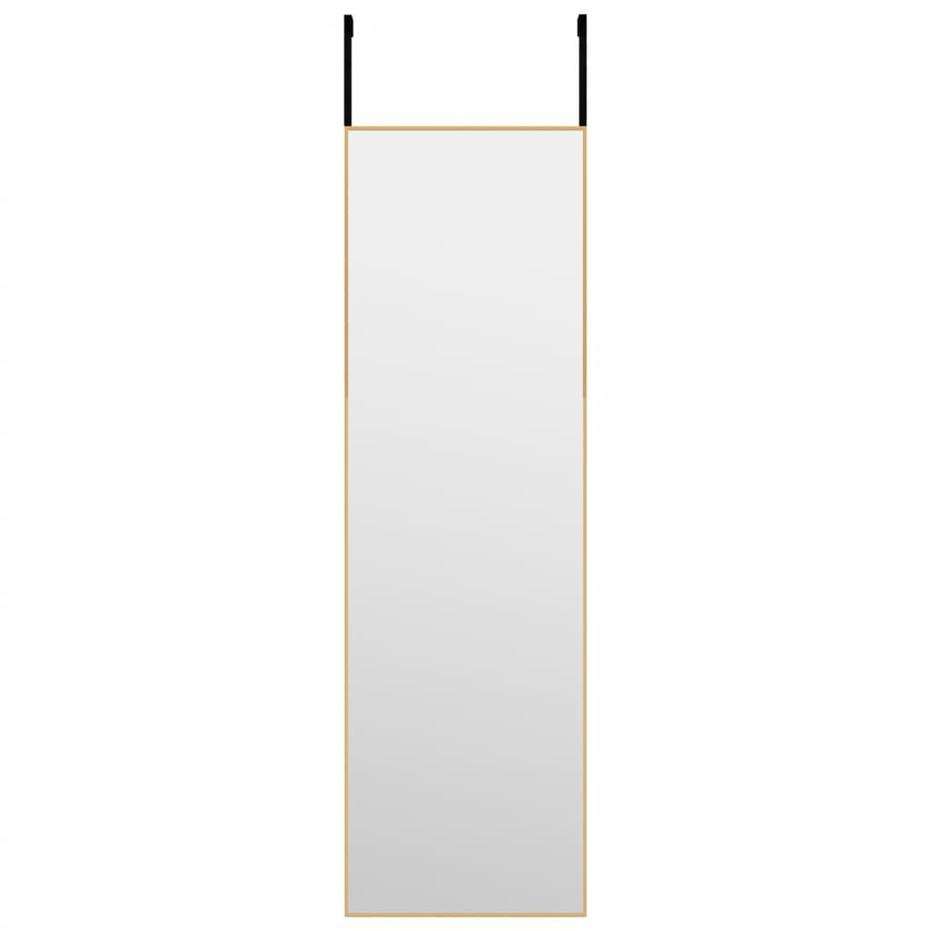 vidaXL arany üveg és alumínium ajtótükör 30x100 cm