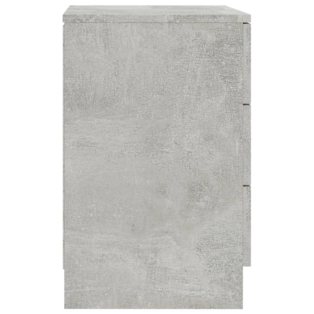 vidaXL 2 db betonszürke forgácslap éjjeliszekrény 38 x 35 x 56 cm