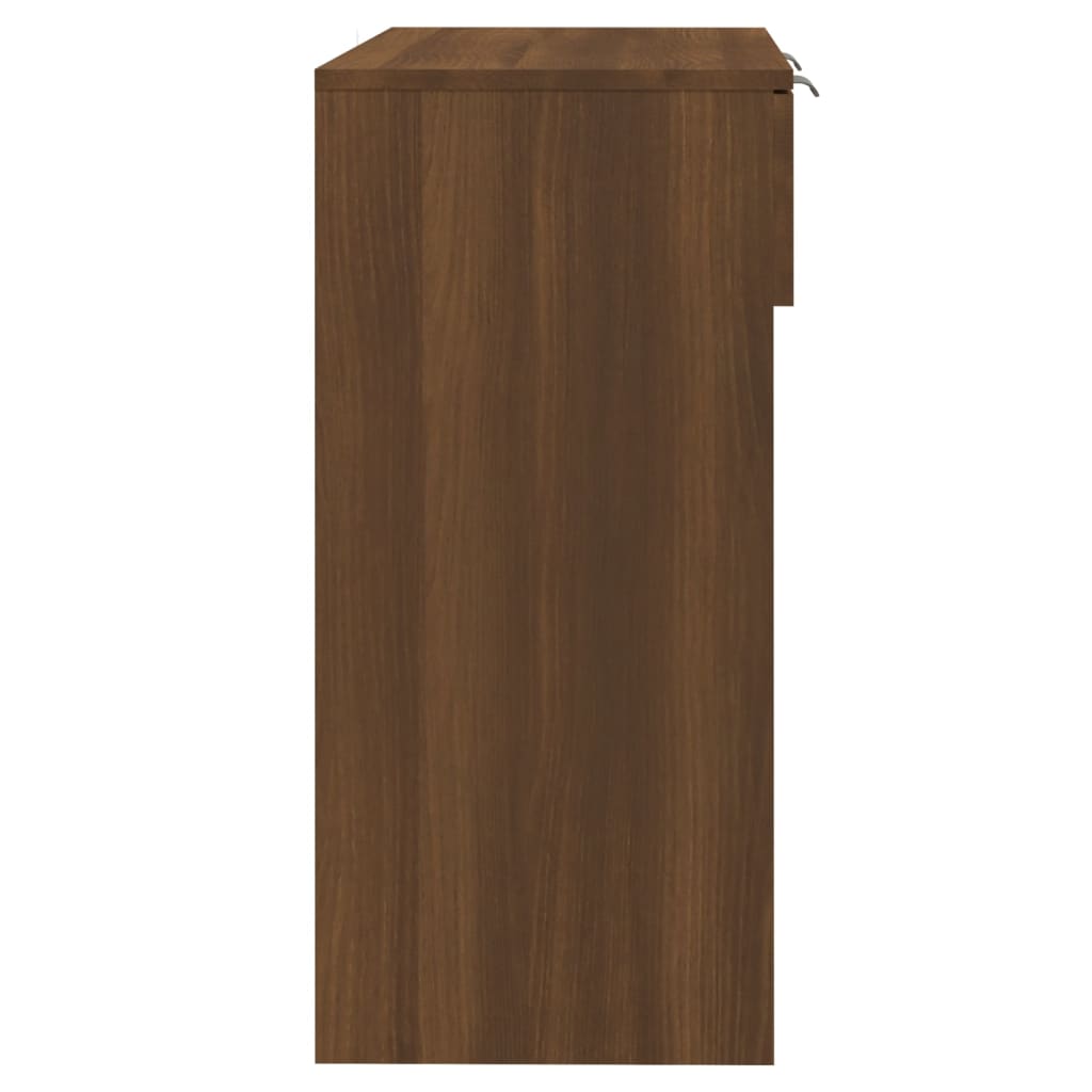 vidaXL barna tölgyszínű szerelt fa tálalóasztal 90 x 36 x 75 cm