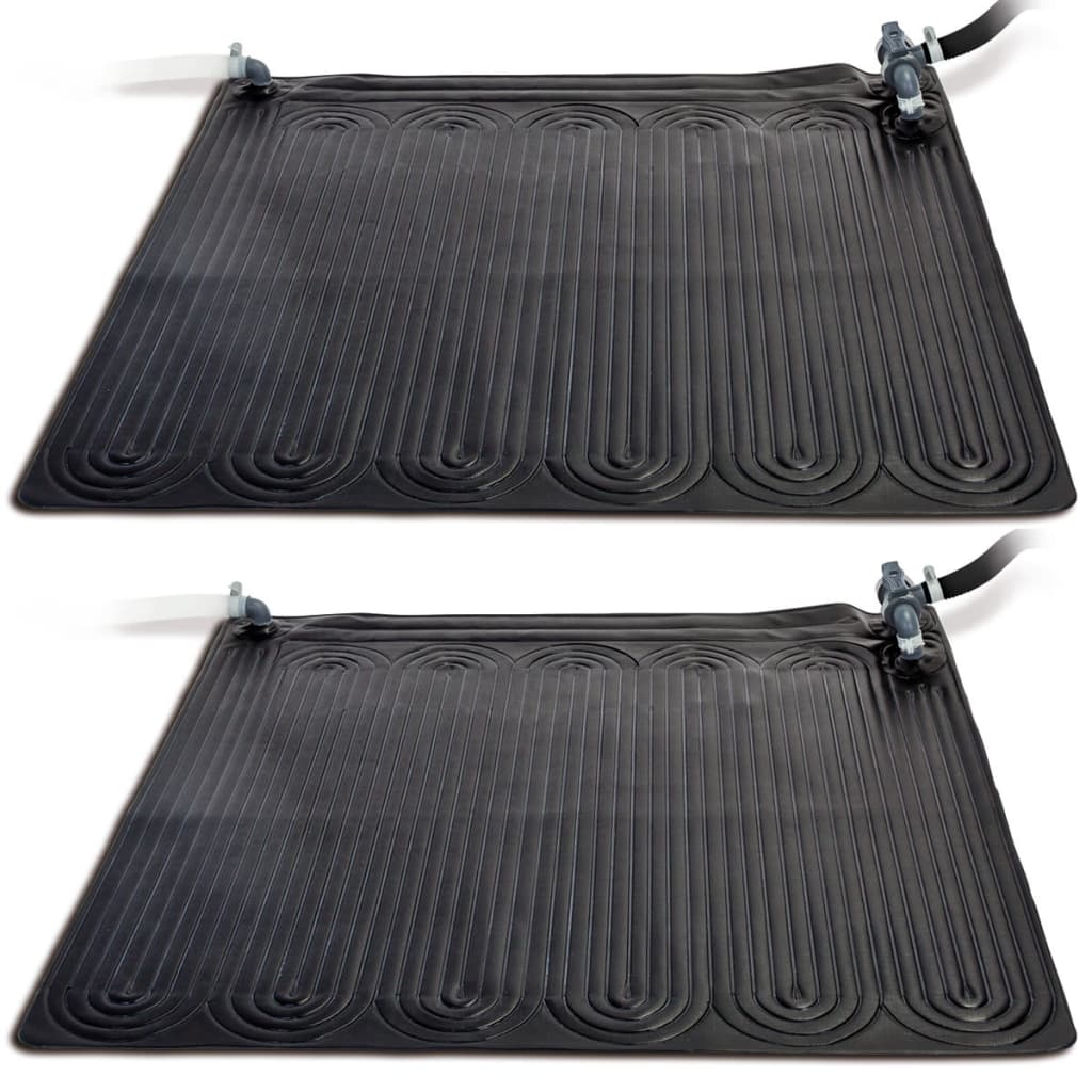 Intex 28685 2 db fekete napelemmel fűtött PVC szőnyeg 1,2 x 1,2 m