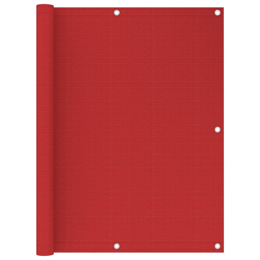 vidaXL piros HDPE erkélytakaró 120 x 500 cm