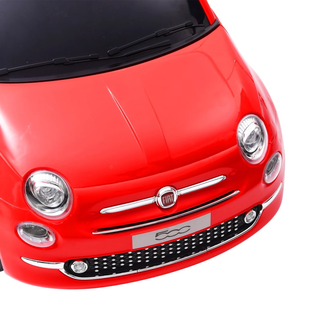 vidaXL piros elektromos gyerek autó Fiat 500