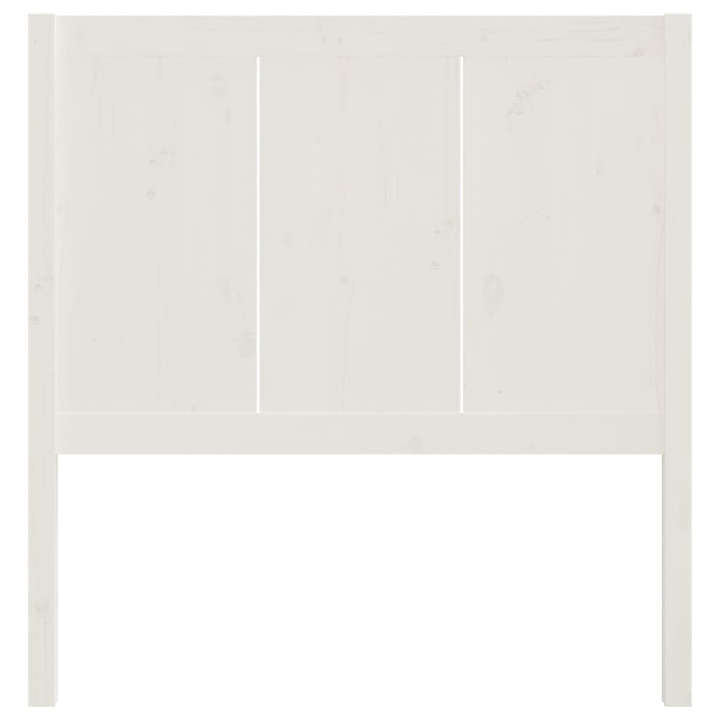 vidaXL fehér tömör fenyőfa ágyfejtámla 105,5 x 4 x 100 cm