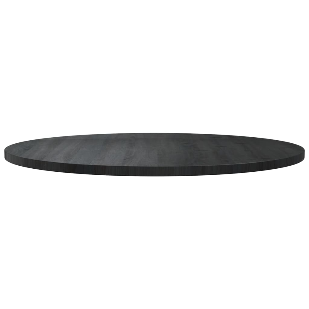 vidaXL fekete tömör fenyőfa asztallap Ø90 x 2,5 cm