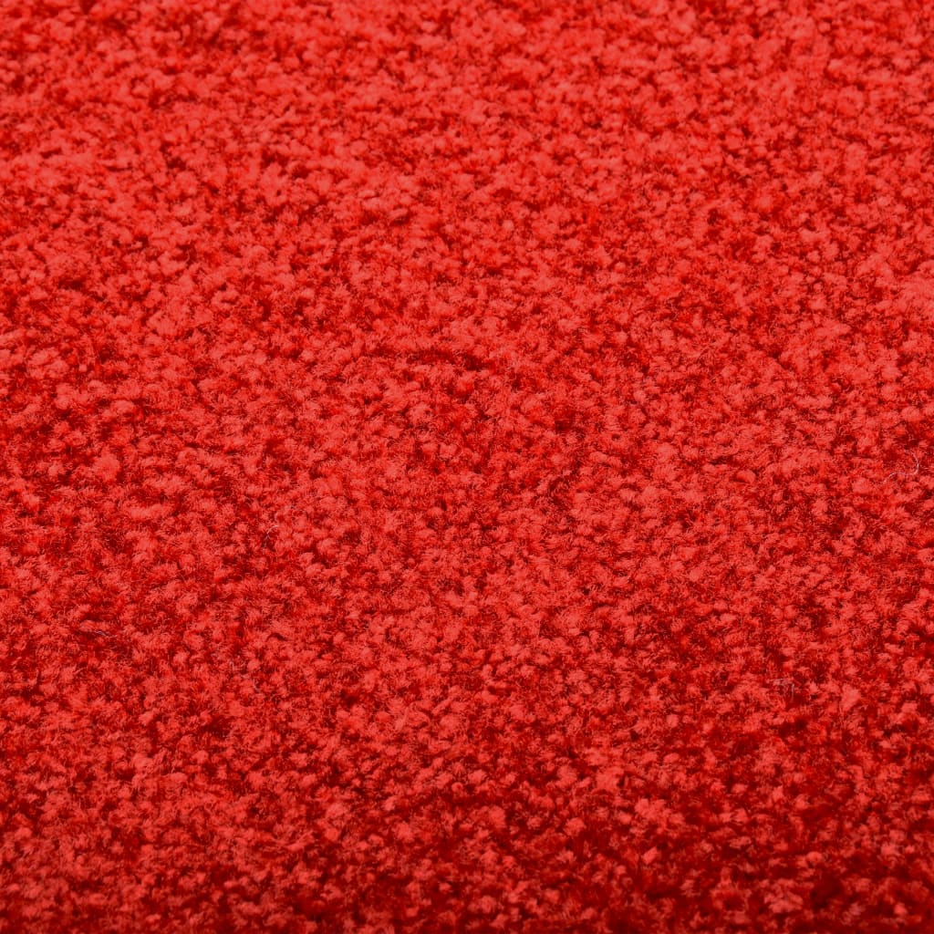vidaXL piros kimosható lábtörlő 90 x 150 cm