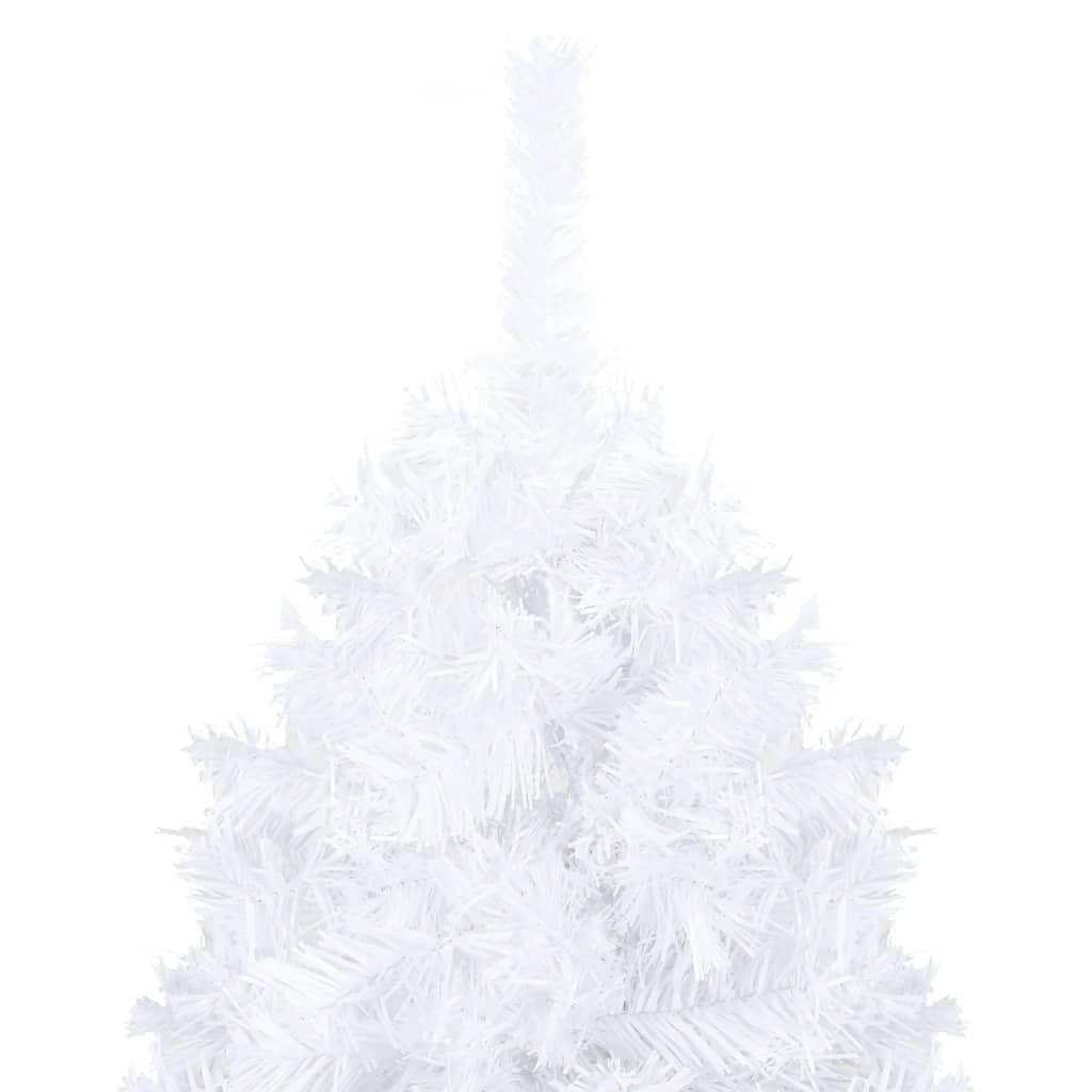 vidaXL fehér megvilágított műkarácsonyfa vastag ágakkal 210 cm