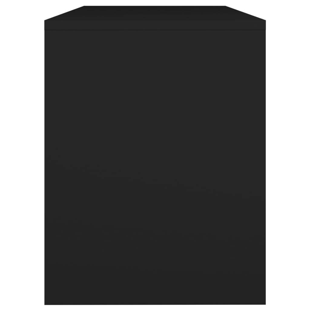 vidaXL fekete szerelt fa fésülködőszék 70 x 35 x 45 cm