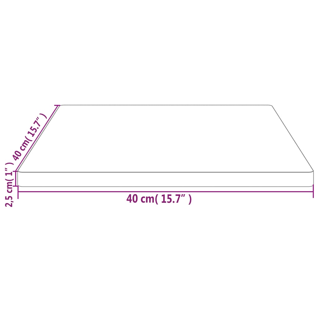 vidaXL fehér tömör fenyőfa ovális asztallap 40x40x2,5 cm