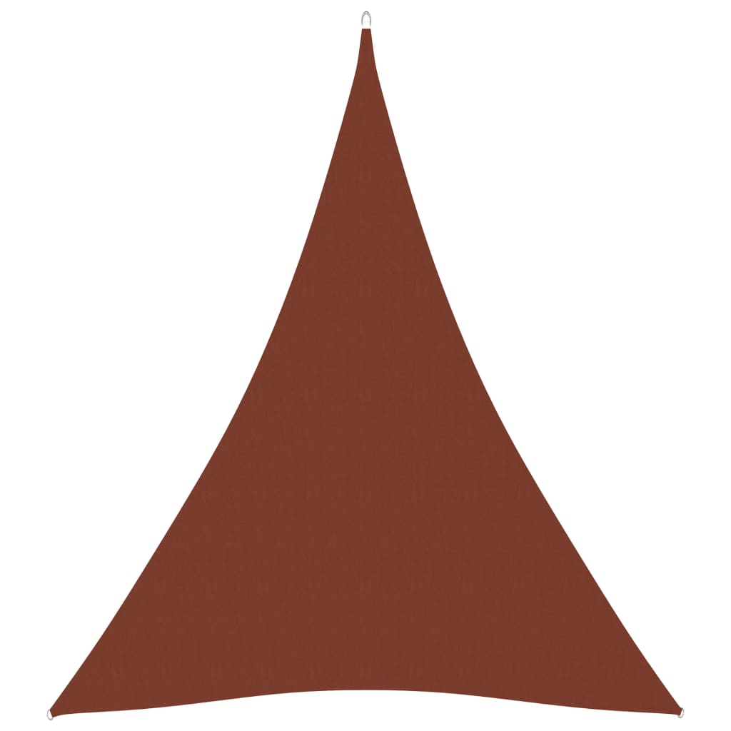 vidaXL terrakotta háromszögű oxford-szövet napvitorla 3 x 4 x 4 m