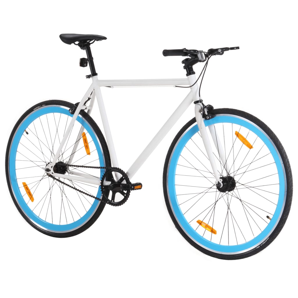vidaXL fehér és kék örökhajtós kerékpár 700c 51 cm