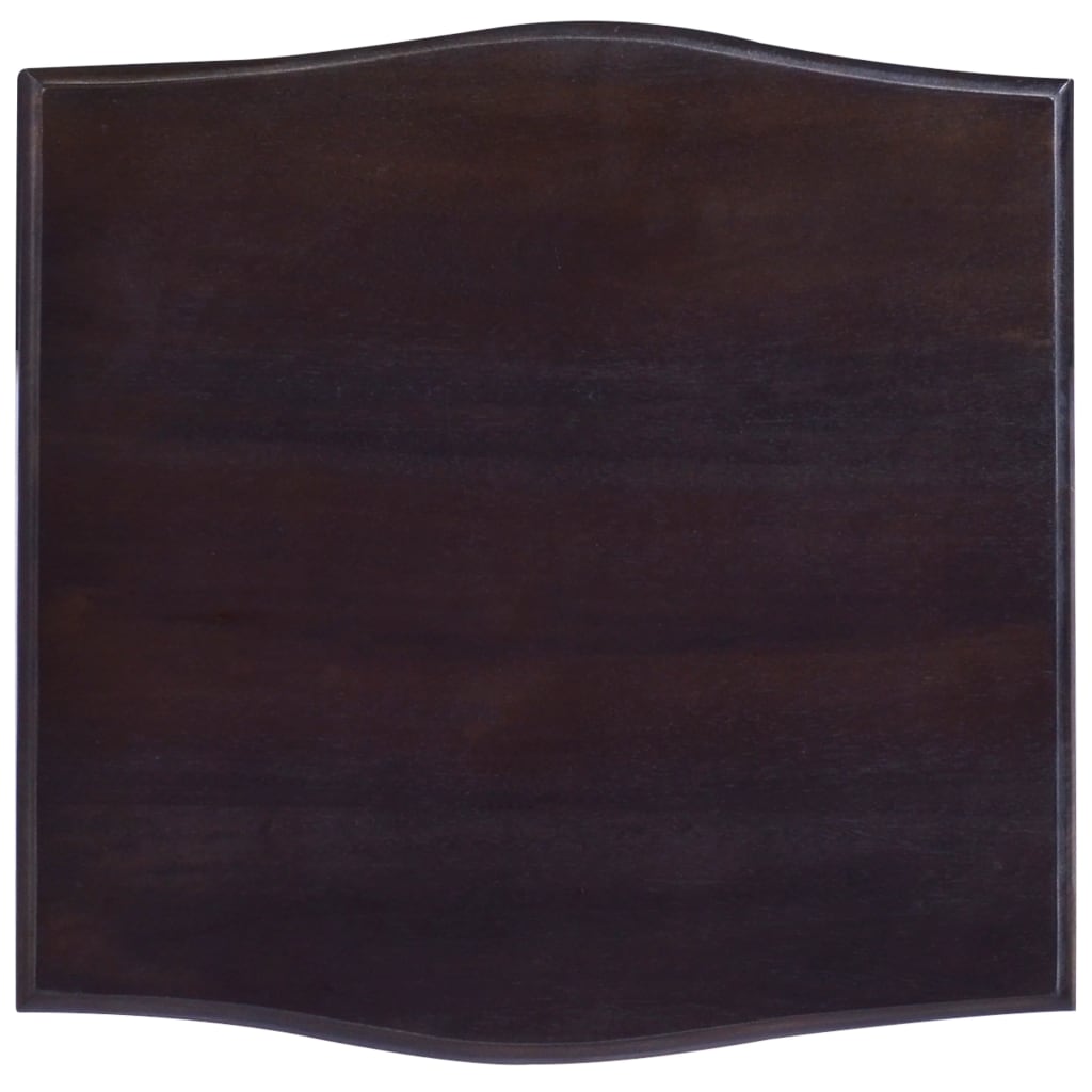 vidaXL világos fekete tömör mahagónifa éjjeliszekrény 40 x 40 x 45 cm