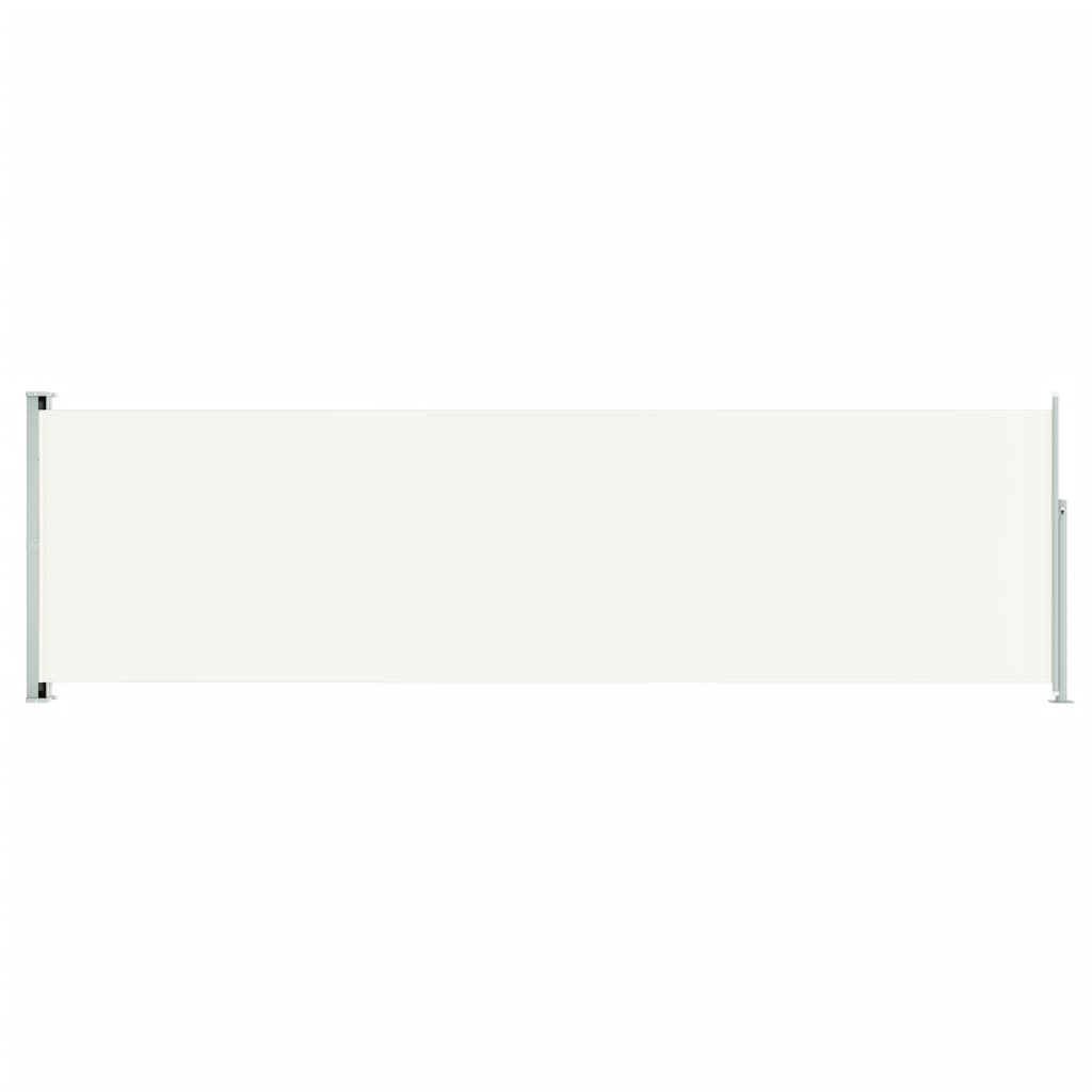 vidaXL krémszínű behúzható oldalsó terasznapellenző 180 x 600 cm