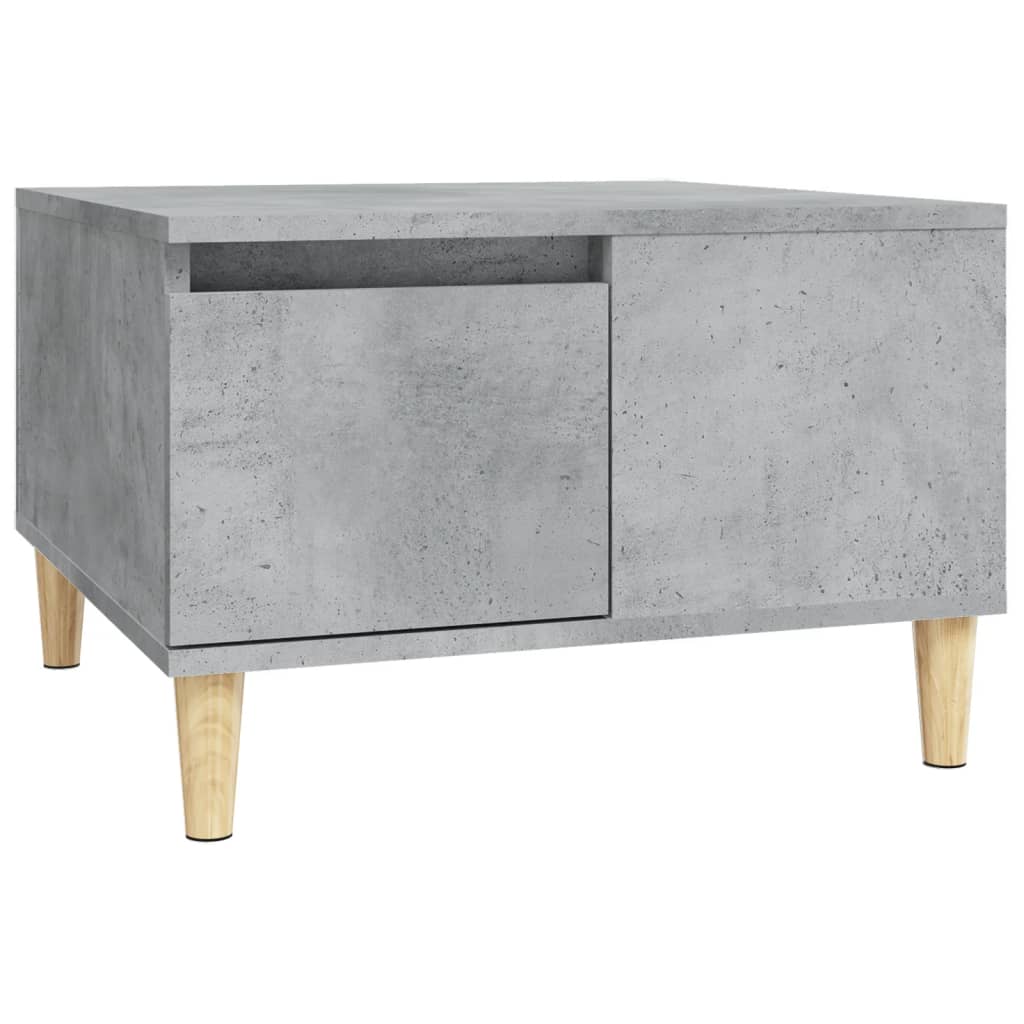 vidaXL betonszürke szerelt fa dohányzóasztal 55x55x36,5 cm