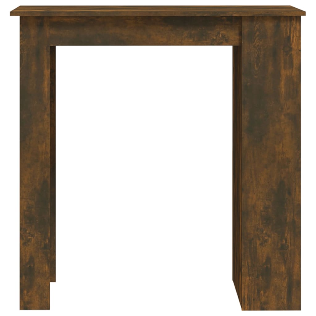 vidaXL füstös tölgyszínű bárasztal tárolópolccal 102 x 50 x 103,5 cm