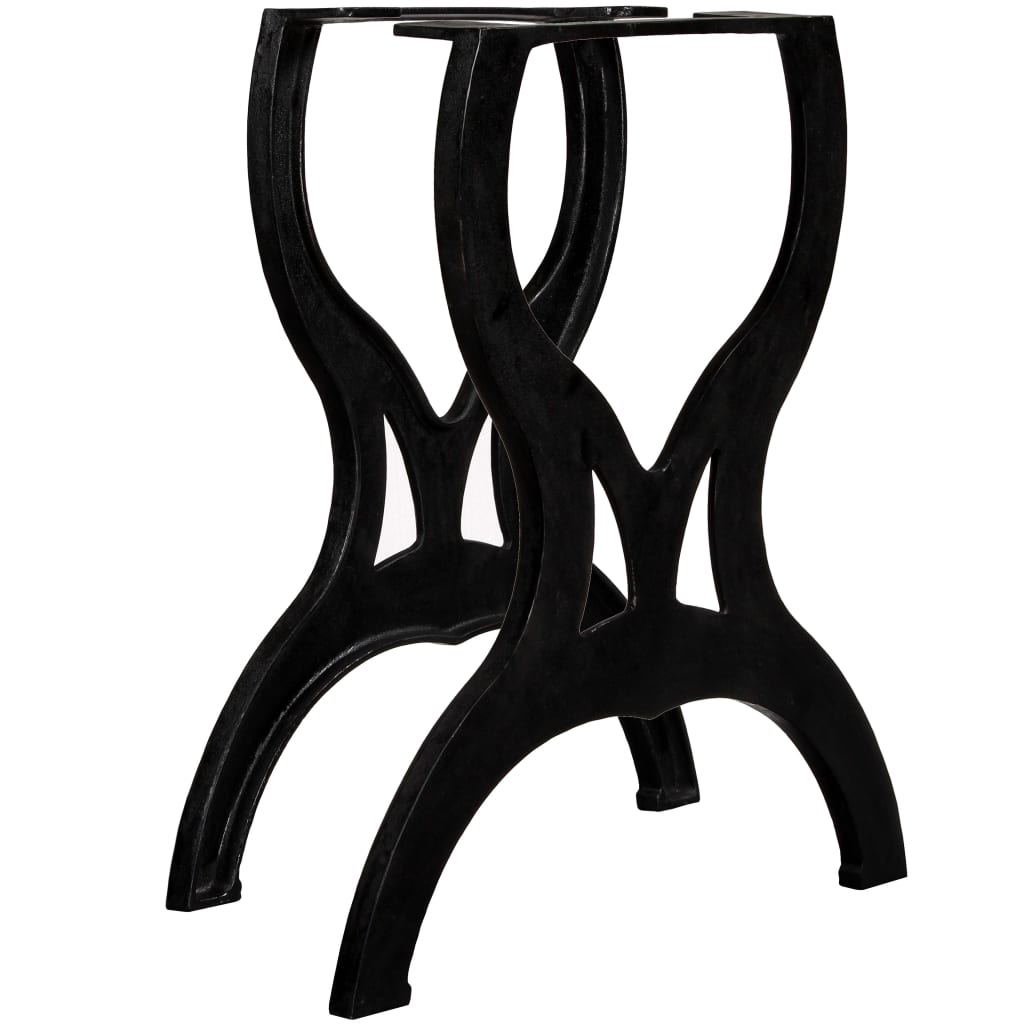 vidaXL 2 db öntöttvas étkezőasztal láb X-alakú vázzal
