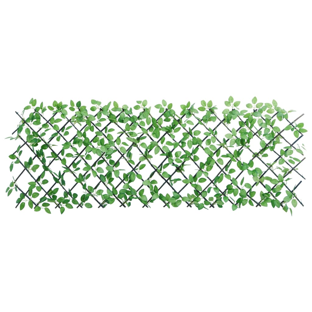 vidaXL zöld bővíthető műborostyánrács 180 x 65 cm