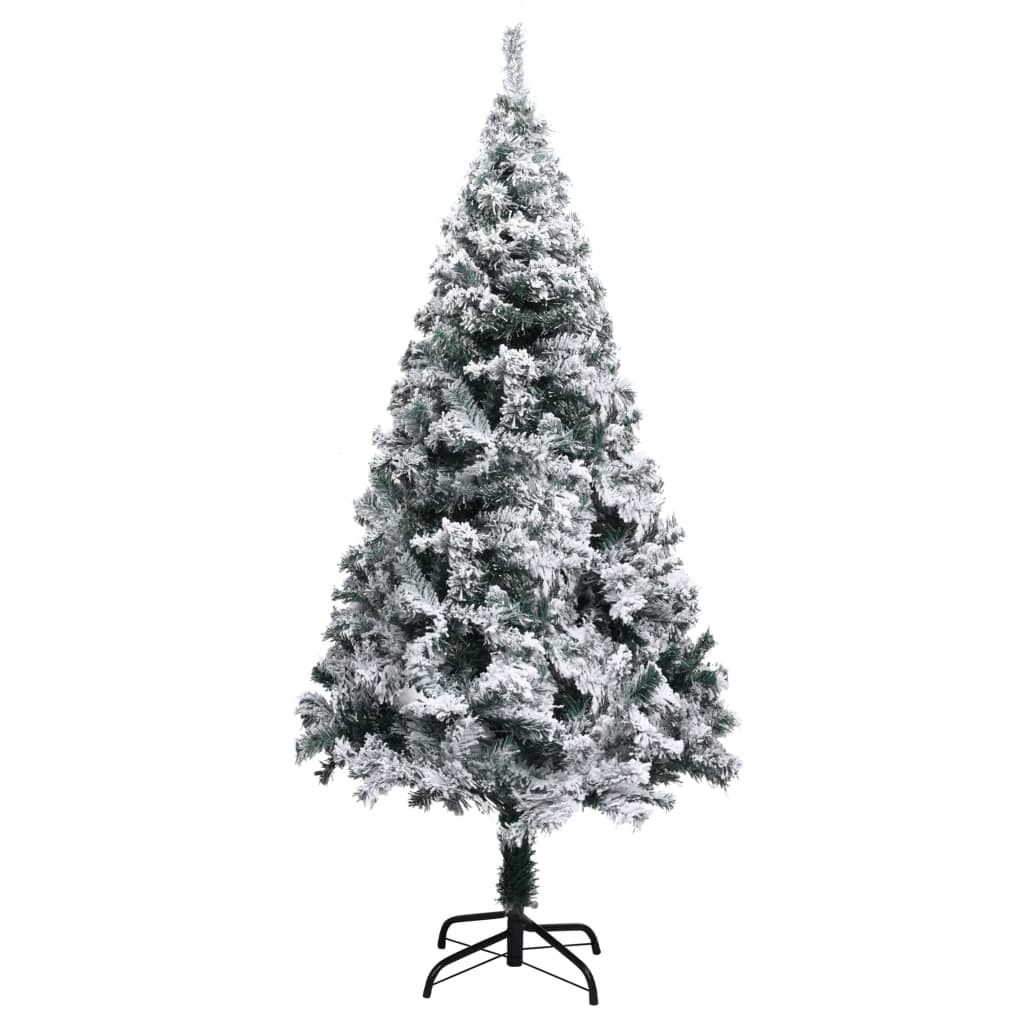 vidaXL zöld PVC műkarácsonyfa hóval 150 cm