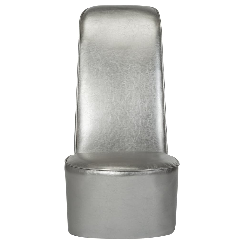 vidaXL ezüstszínű magas sarkú cipő formájú műbőr szék