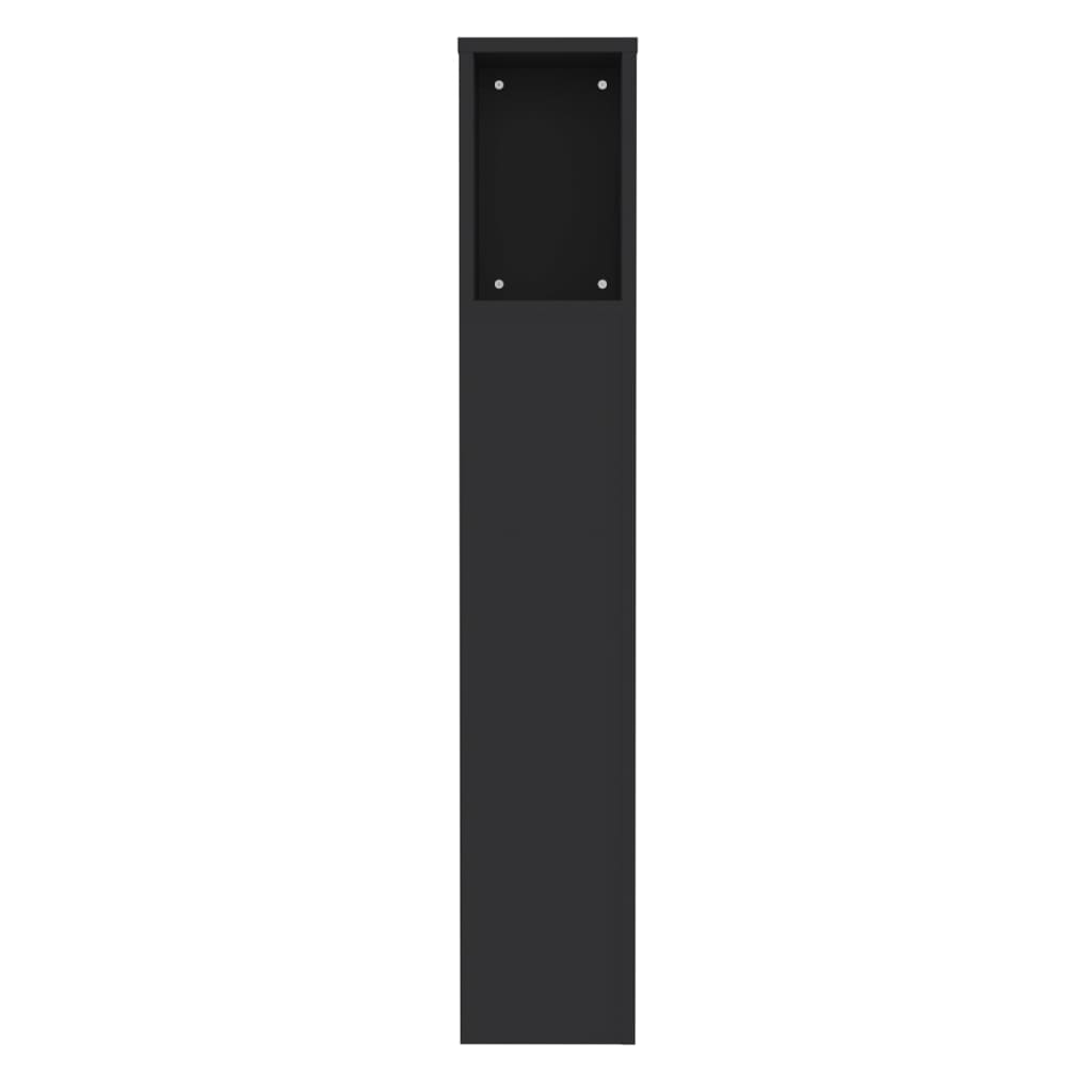 vidaXL fekete áthidaló szekrény 100 x 18,5 x 104,5 cm