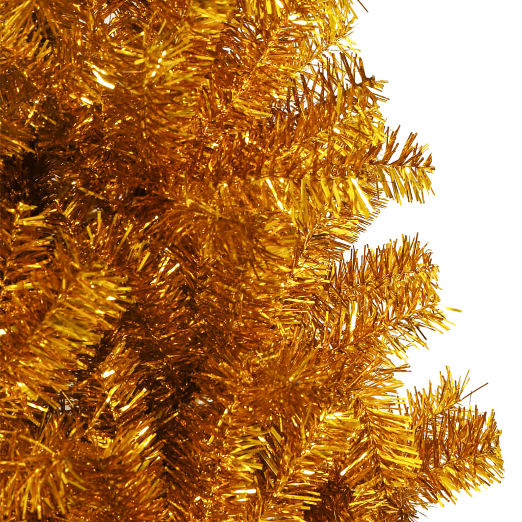vidaXL aranyszínű PET műkarácsonyfa állvánnyal 180 cm