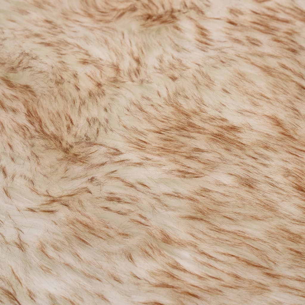 vidaXL barna melanzsszínű műbáránybőr szőnyeg 60 x 90 cm