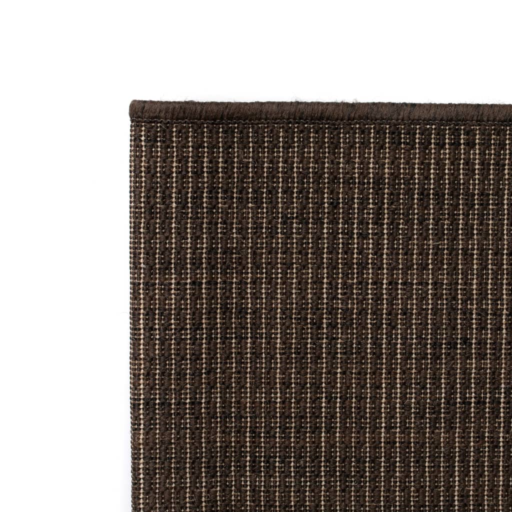 vidaXL barna, szizál hatású beltéri/kültéri szőnyeg 180 x 280 cm