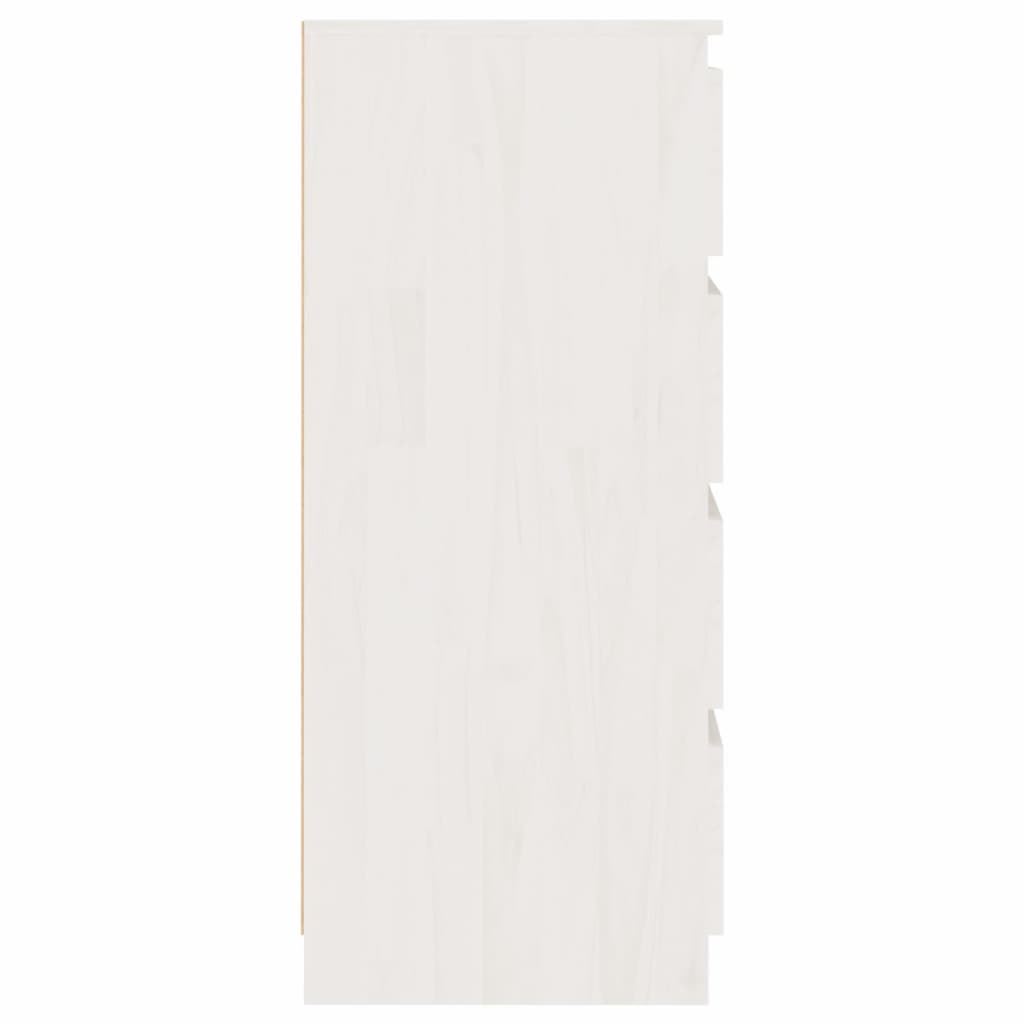 vidaXL fehér tömör fenyőfa kisszekrény 60 x 36 x 84 cm