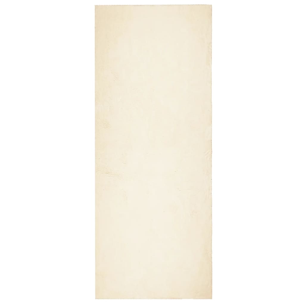 vidaXL HUARTE krémszínű rövid szálú puha és mosható szőnyeg 80x200 cm