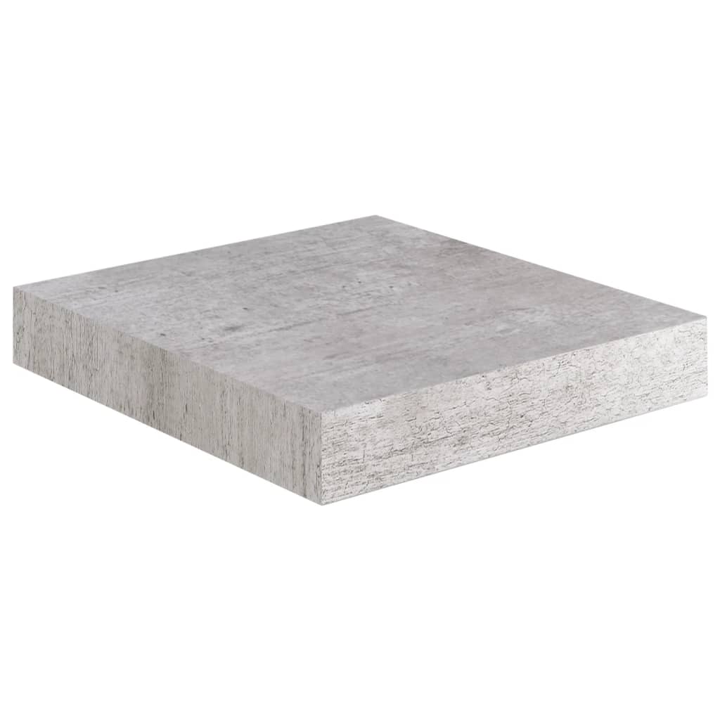 vidaXL 4 db betonszürke MDF lebegő fali polc 23 x 23,5 x 3,8 cm
