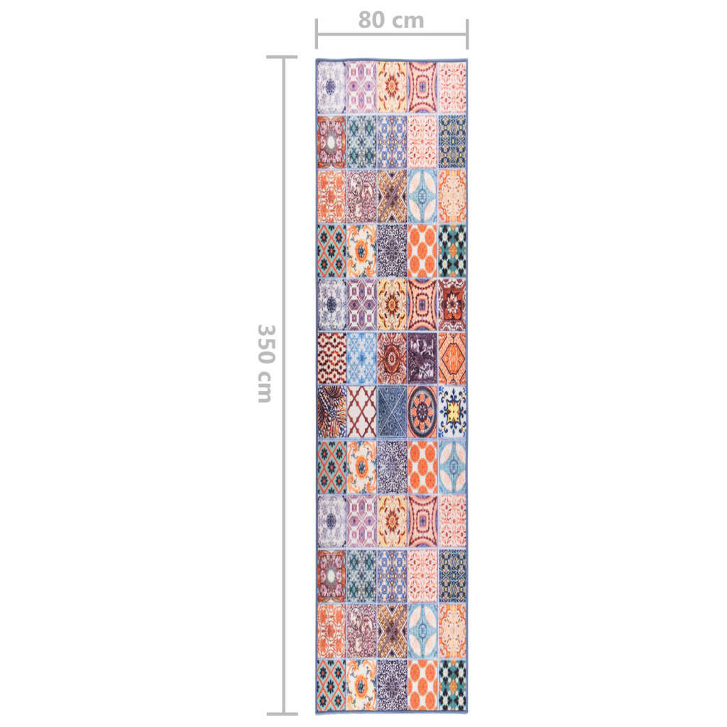 vidaXL mozaikos futószőnyeg 80 x 350 cm