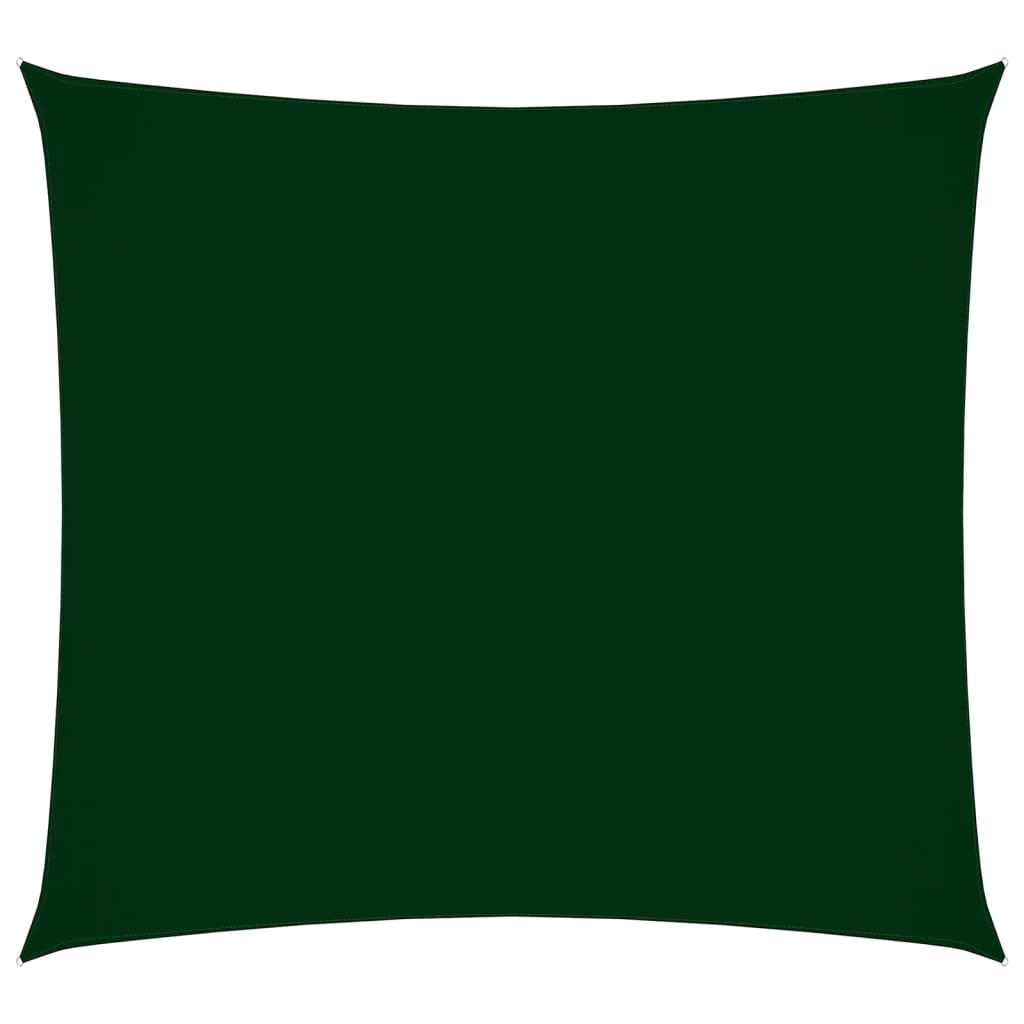 vidaXL sötétzöld négyzet alakú oxford-szövet napvitorla 3,6 x 3,6 m