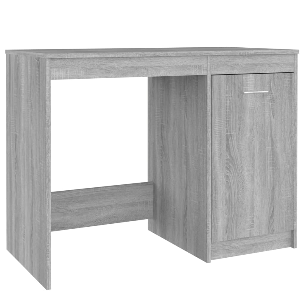vidaXL szürke sonoma színű szerelt fa íróasztal 100 x 50 x 76 cm