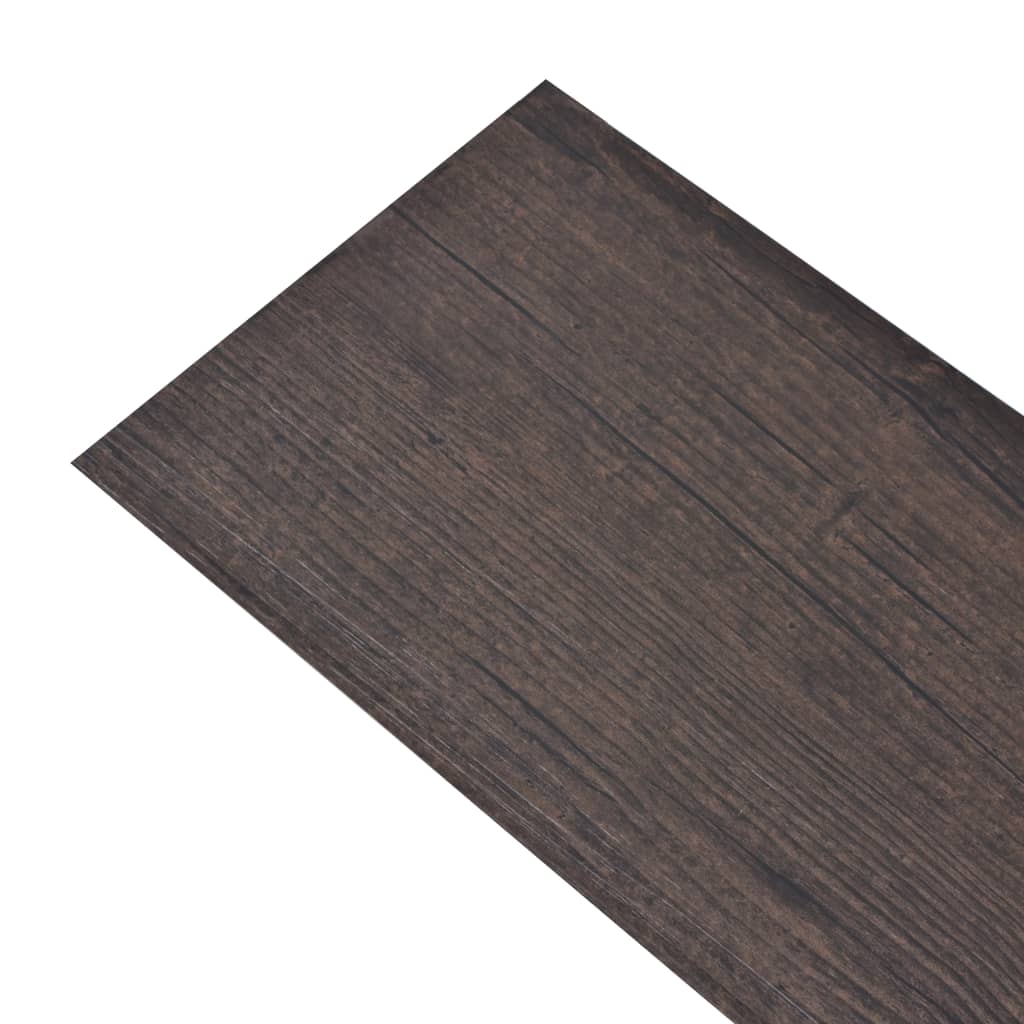vidaXL sötétbarna öntapadó 2 mm-es PVC padló burkolólap 5,02 m²