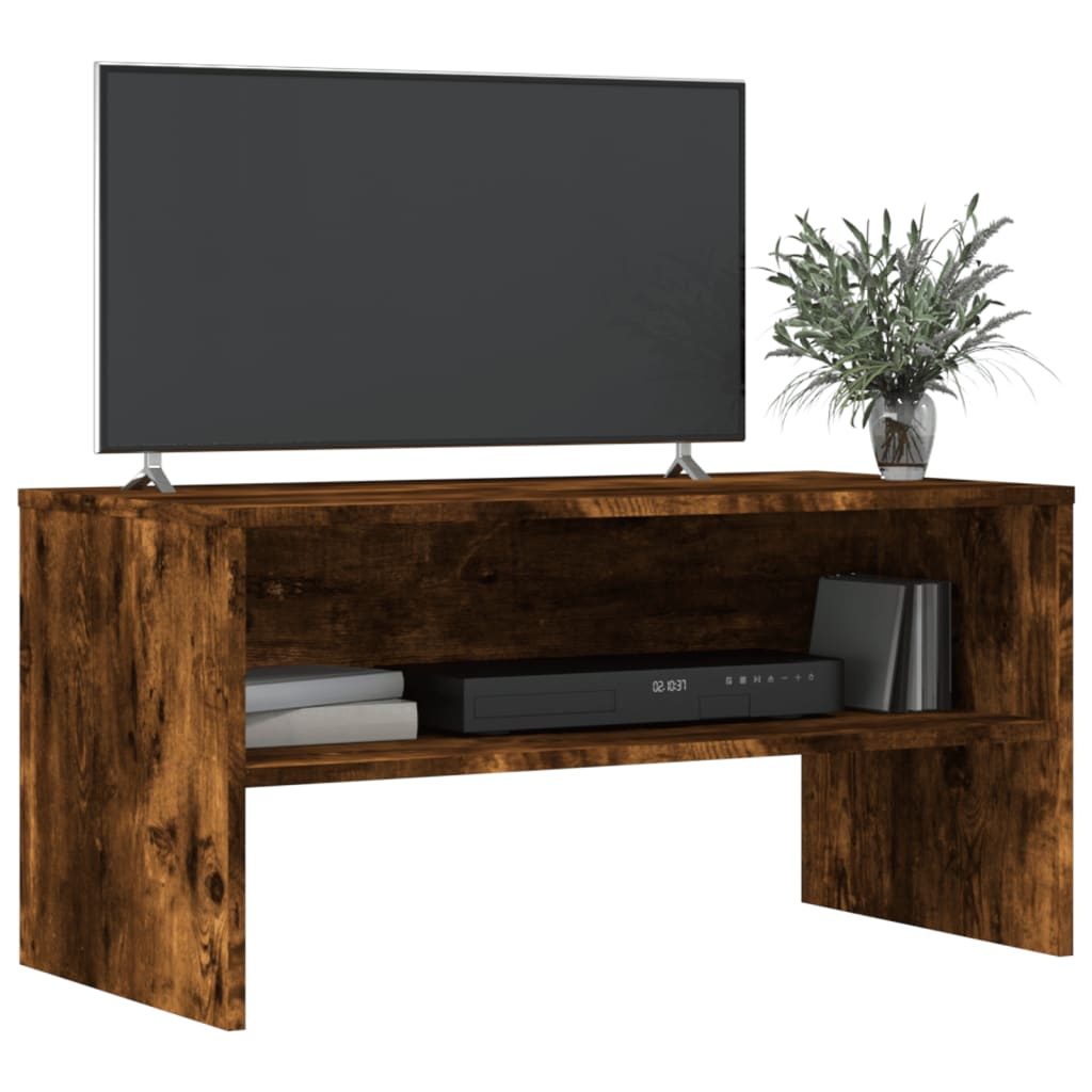 vidaXL füstös tölgyszínű szerelt fa TV-szekrény 80 x 40 x 40 cm