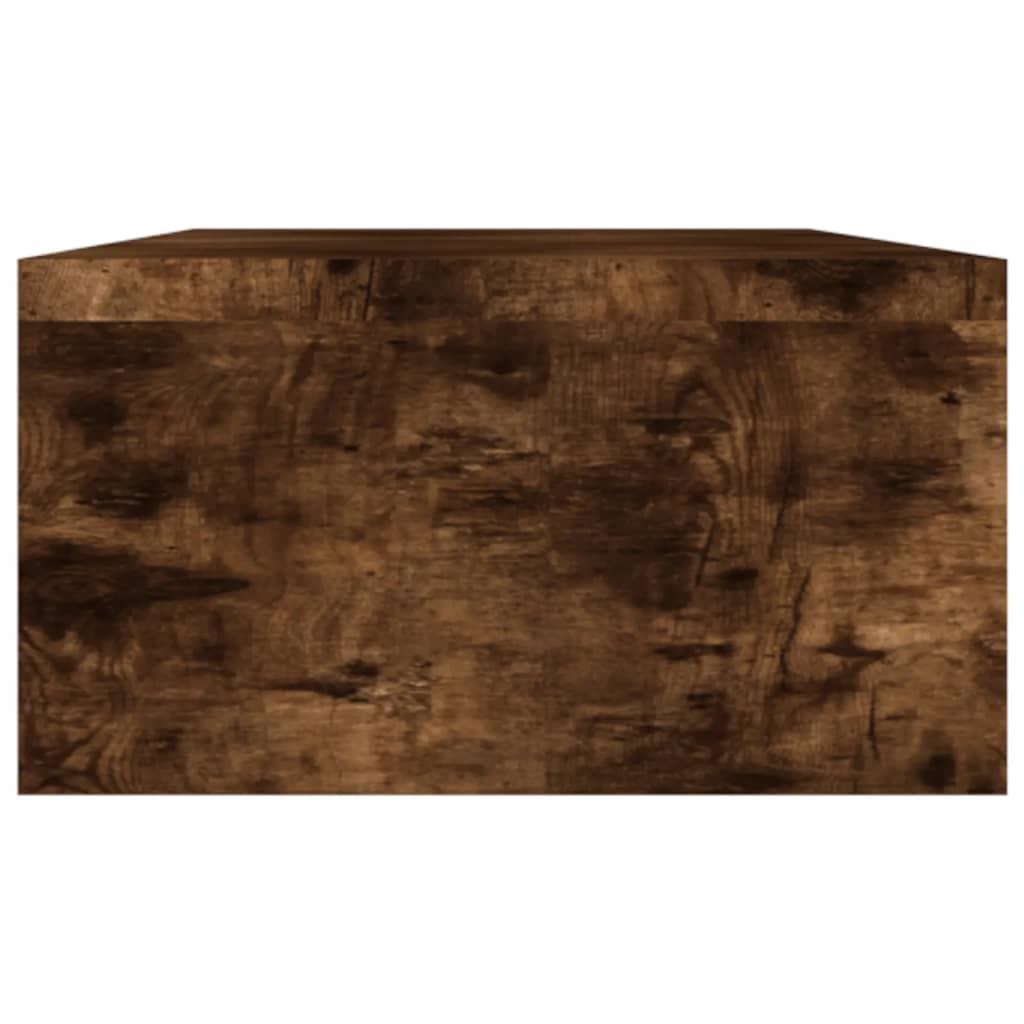 vidaXL füstös tölgy színű szerelt fa monitorállvány 100 x 24 x 13 cm