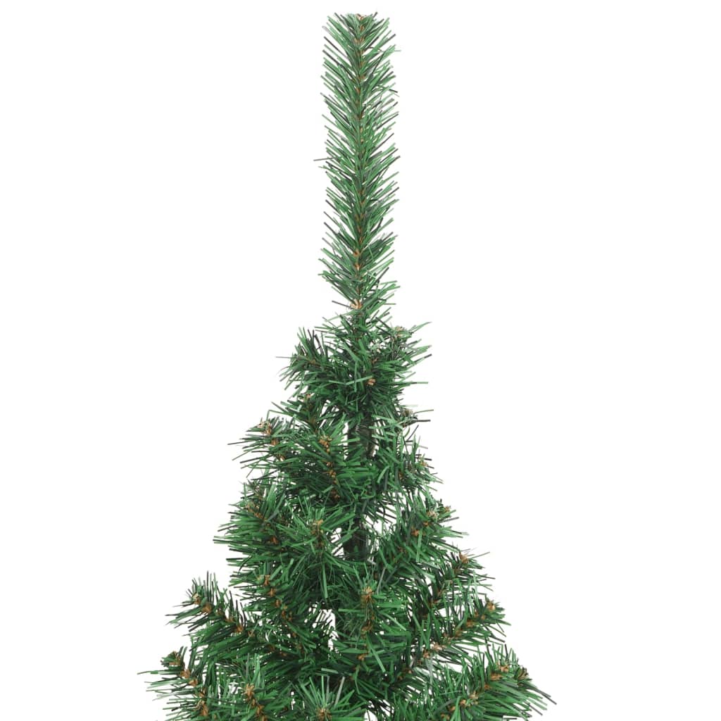 vidaXL zöld PVC fél műkarácsonyfa állvánnyal 240 cm