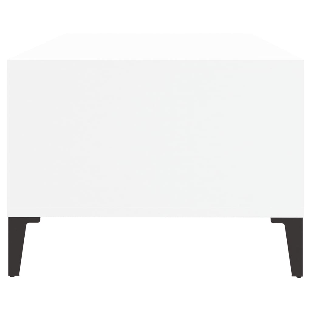 vidaXL fehér szerelt fa dohányzóasztal 90 x 50 x 36,5 cm