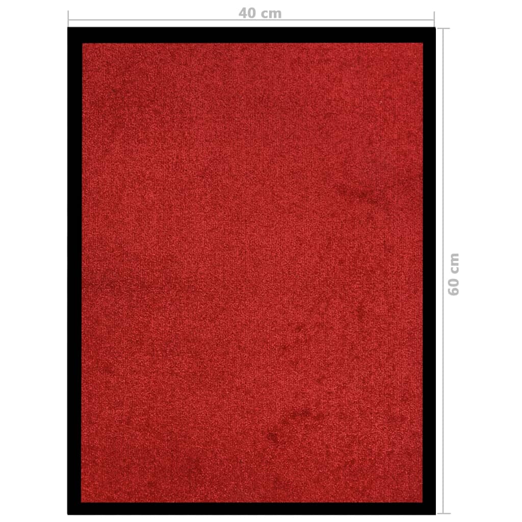 vidaXL piros lábtörlő 40 x 60 cm