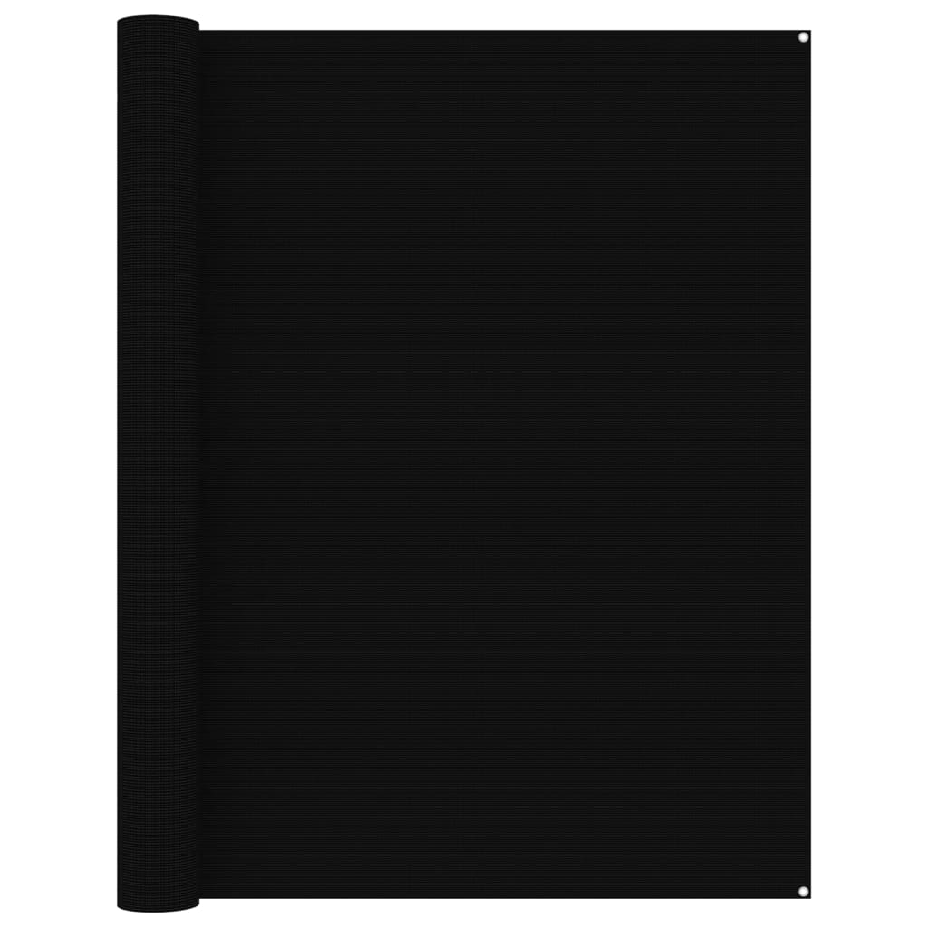 vidaXL fekete sátorszőnyeg 250 x 500 cm