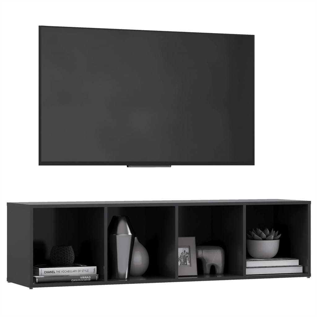 vidaXL szürke forgácslap TV-szekrény 142,5 x 35 x 36,5 cm