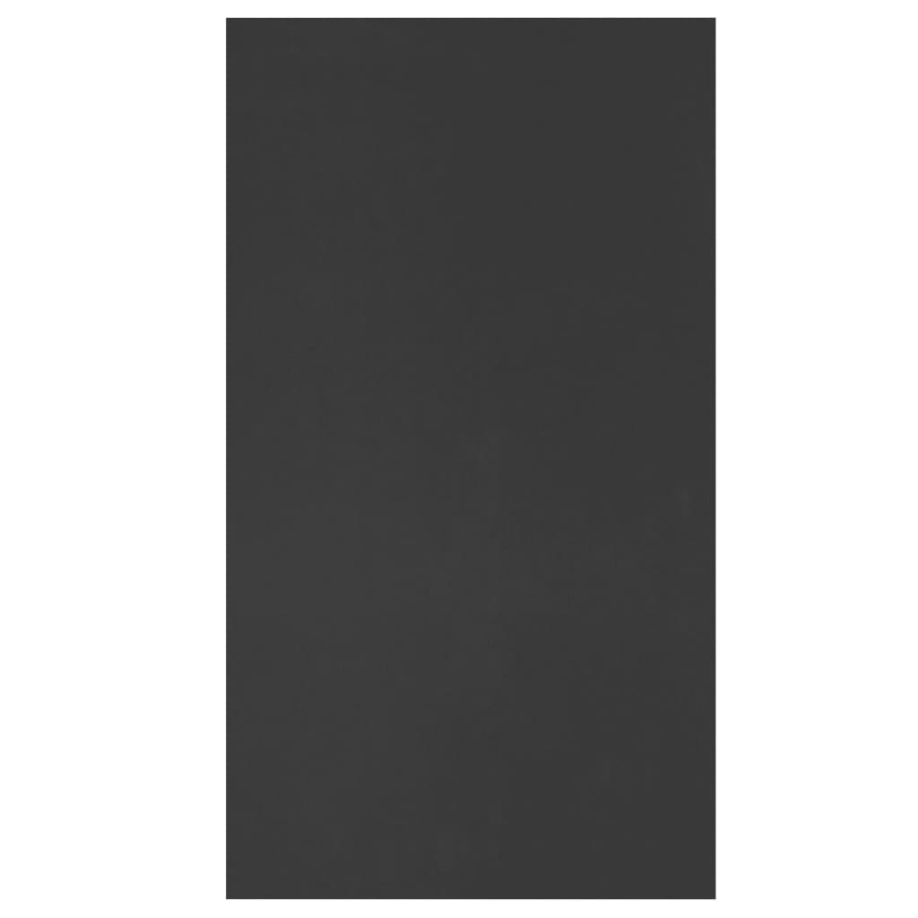 vidaXL fekete forgácslap könyv-/tálalószekrény 50 x 25 x 80 cm