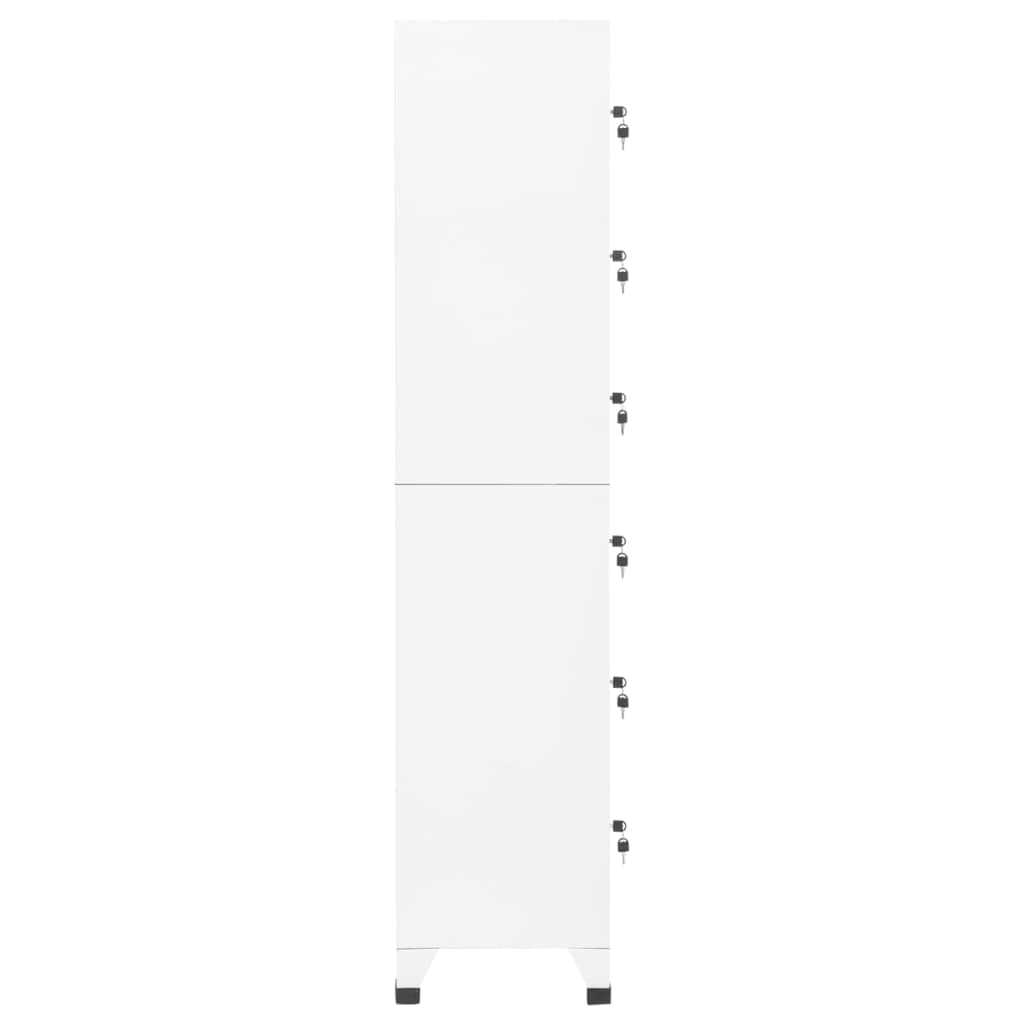 vidaXL fehér acél zárható szekrény 38 x 40 x 180 cm